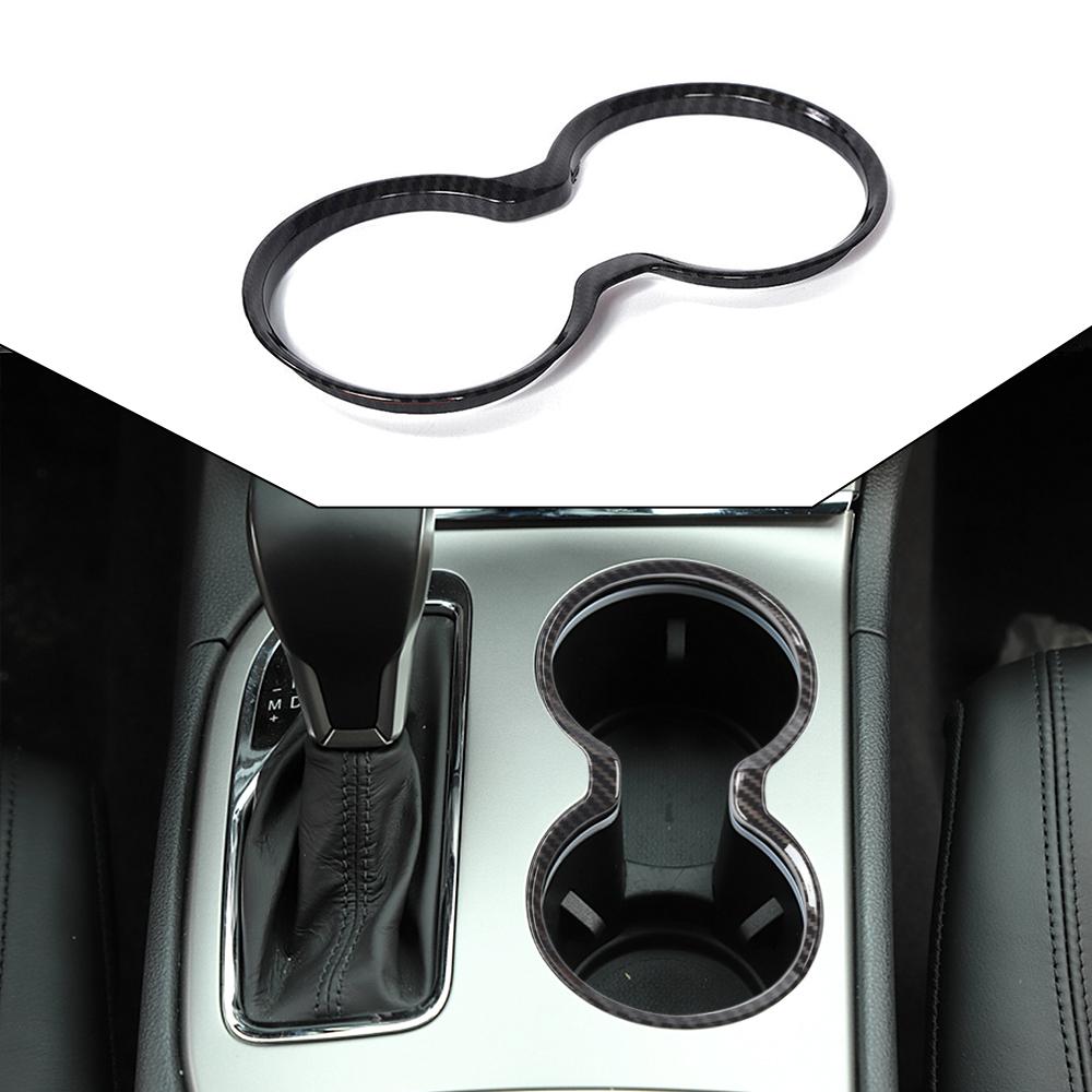 Auto Front Gangschaltung Wasserbecherhalter Panel Dekoration Abdeckung Zierleiste Aufkleber für Jeep Grand Cherokee 2011- Innenraum
