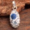 Azurite Pendant, Silver Jewelry, 925 Sterling Silver, Handmade Jewelry, Silver Pendant