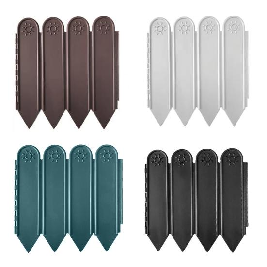 10 Pcs Garden Landscape Edging Panels No Digging Fence Border Connectable Fence Panels for Dividing Yard Flower Beds