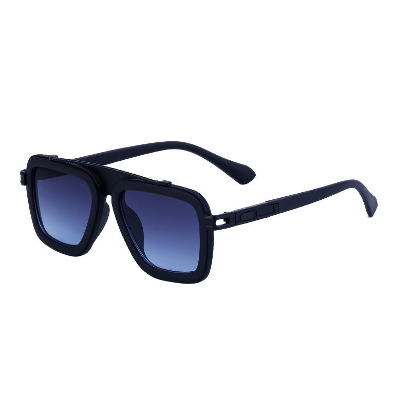 Retro box men's sunglasses personalized high-end sunglasses European and American steampunk outdoor sunscreen glasses men