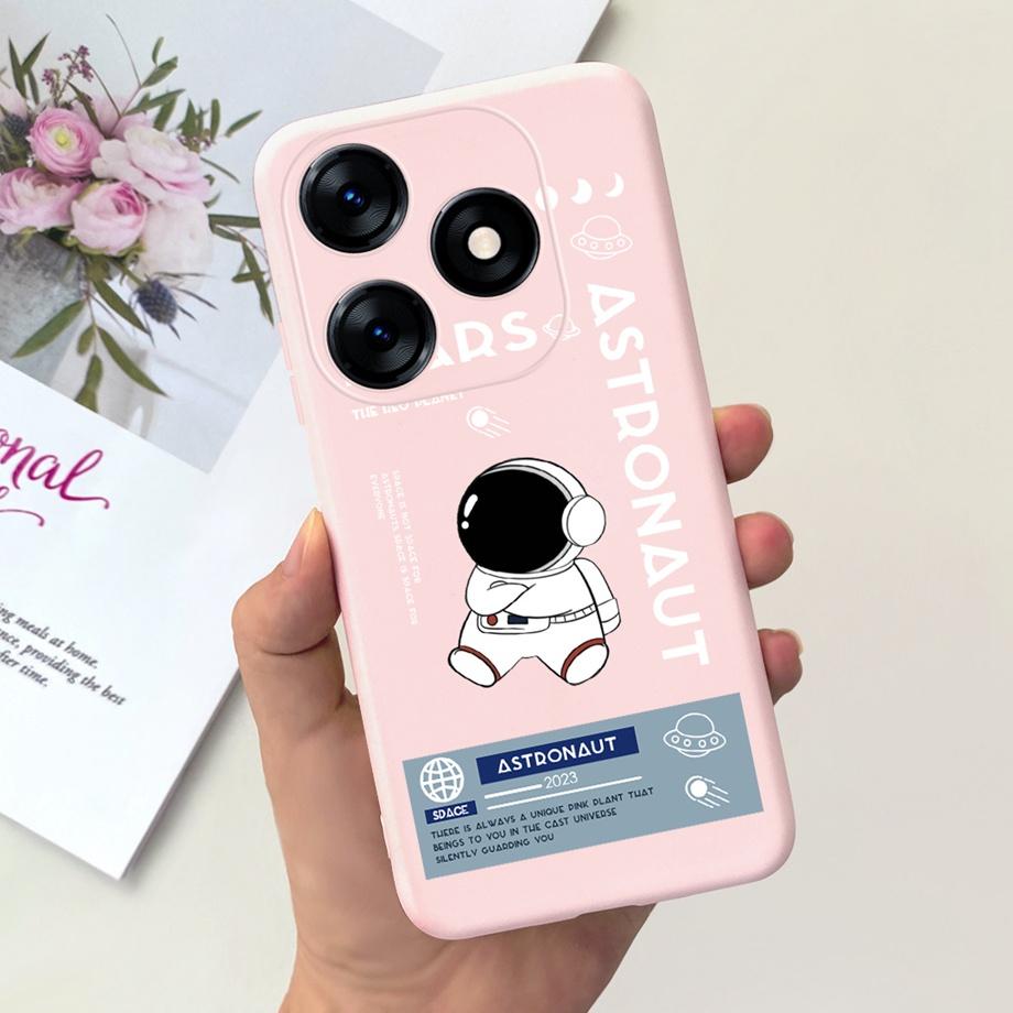 For Tecno Spark 10C KI5k KI5m Case Tecno Spark 10 Pro Spark10 Back Cover Shockproof Liquid Silicone Coque Astronaut  Dinosaur