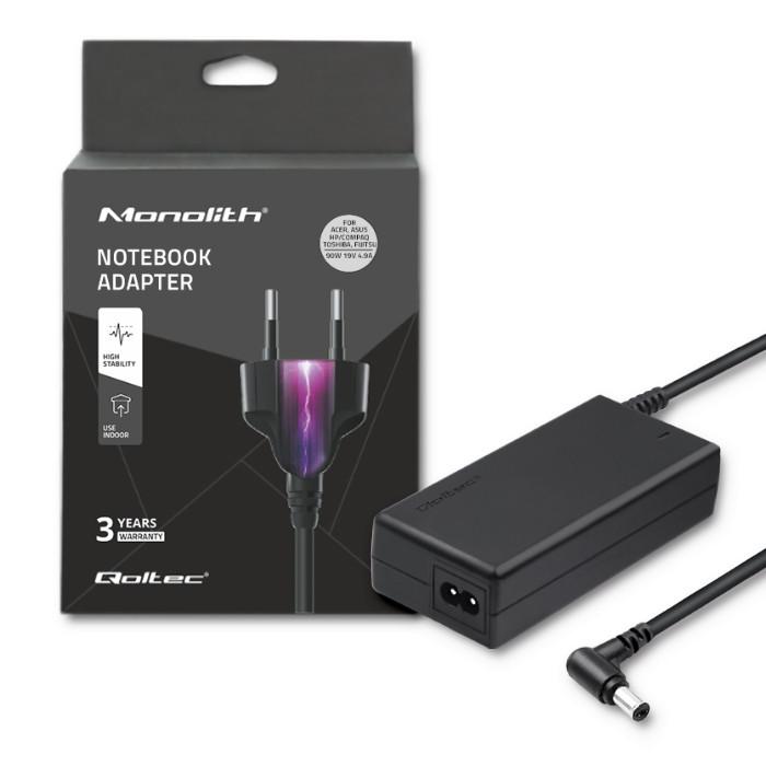 Qoltec Alimentatore per laptop 90W | 19V | 4.9A | 5.5*2.5 | +cavo di alimentazione