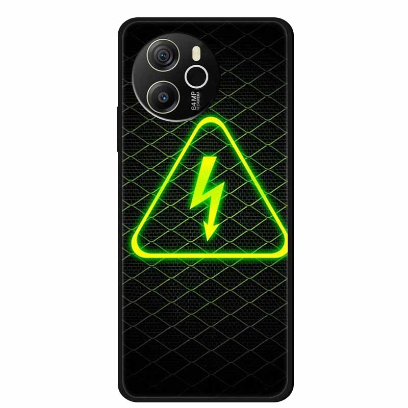 Coque For Blackview Shark 8 Case Cute Cartoon Black Silicone Soft Phone Cases For Blackview Shark 8 Back Cover Case Shark8 Funda