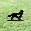 Dog Garden Stake - Iron Art Silhouette Metal Yard Sign | Creative Courtyard and Outdoor Garden Decoration for Pet Commemoration