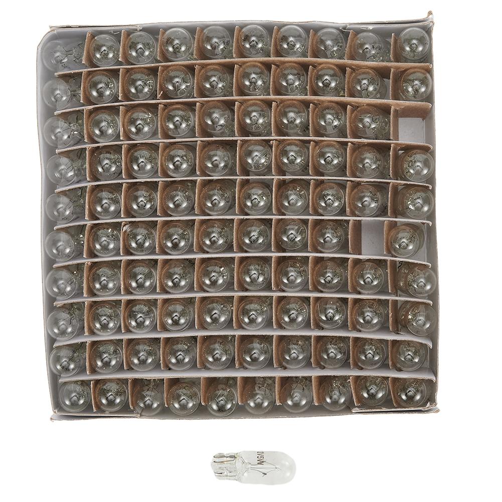 1 Box Dashboard Bulbs 100Pcs 12V 194 T10 Incandescent Instrument Bulbs