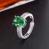 Ruby Live Adjustable Ring Spinel Versatile Geometric Design Trend Ring