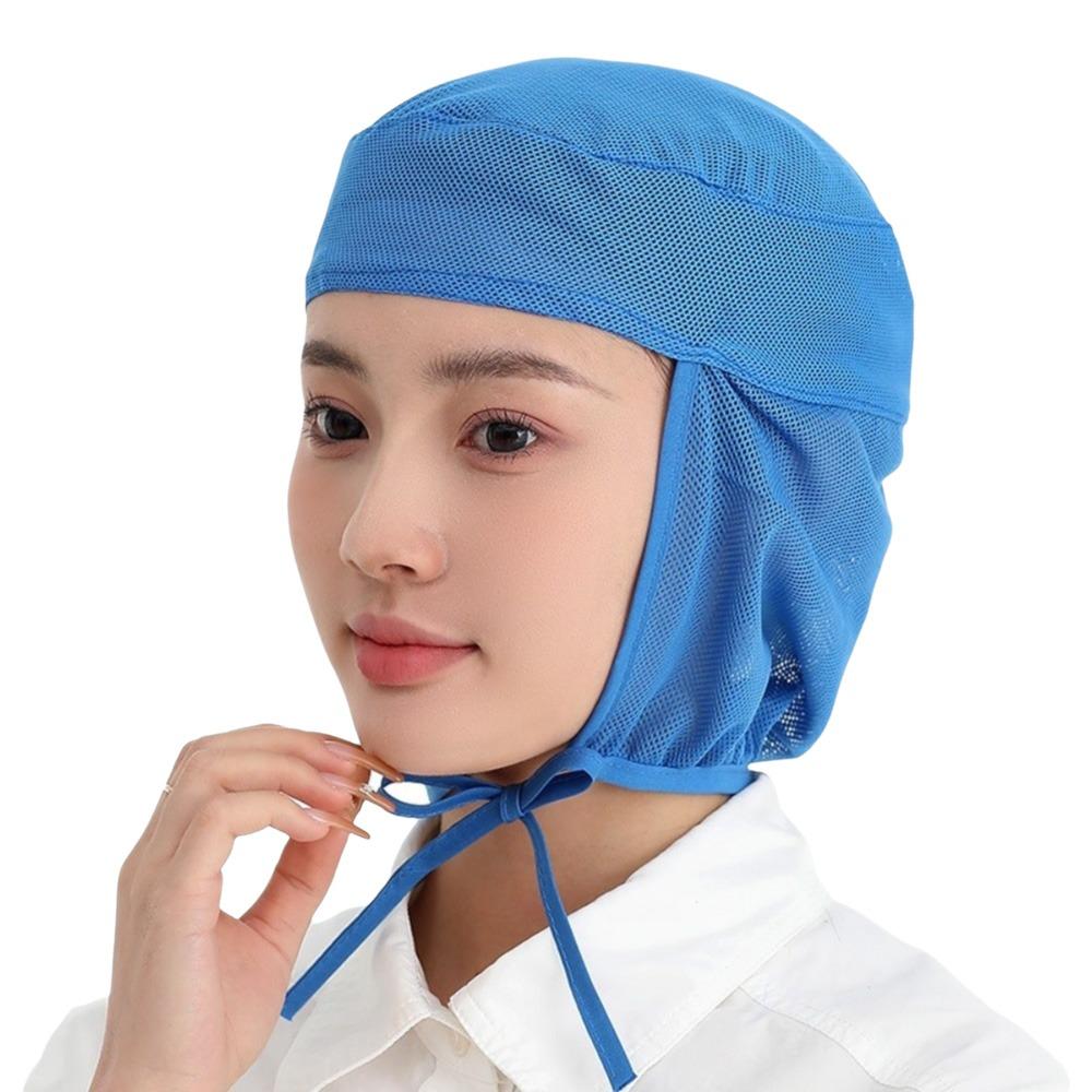 Breathable Mesh Mesh Work Cap Elastic Back Food Service Cap Comfortable Chef Work Hat  Bakery Work