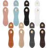 8-Piece Leather Snap Button Set – Sew-On PU-Stitched Leather Snaps For Handbags, Wallets, DIY -8 Colors