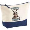 Trousse de maquillage - PLANETEE - Le Chocolatier Panda Grain - Grand format - Impression HD - Coton fabriquée en France