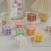Styling Magic Square Scented Candle Fragrance Home Decoration Ins Style Scented Birthday Candle Creative Hand Gift