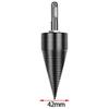 32MM and 42MM Twist Firewood Wood Drill Bit Wood Splitter Screw Splitting Cones Driver Tools