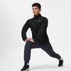 Li Ning Fitness Series Sweatshirts Men's Black Stand Collar Moderate Cardigan AWDT437-1