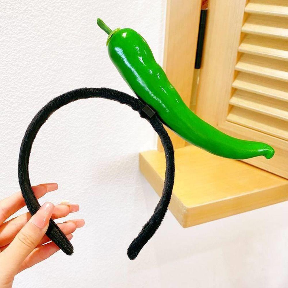 Cute Tomato Simulated Food Hair Hoop Potato Banana Fruits Headband Headwear Radish Vegetable Hair Bands Wash Face