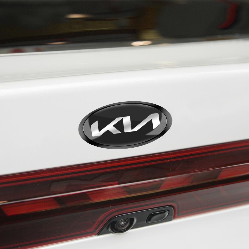 Kia KN Embleem Auto Motorkap Achterklep Badge Sticker Accessoires Voor KIA Sportage Ceed Sorento Cerato Optima Picanto Rio Soul