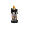 Electronic Candle Light, Fun Halloween Spooky LED Candle, 3-Color Flickering Realistic Flame Safe Battery Light for Party Decor Desktop Ornament