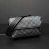 Men's Plaid Shoulder Bag Trendy Messenger Bag Boys Street Fashion Satchel Student Small Bag Personalized Messenger Bag New
