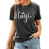 Summer Fashion Letter Girls 3D Personality Printed T-shirt Women's Plus Size Loose Comfortable Soft Breathable Round Neck Short Sleeved T-shirt