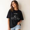 I'm Fine Back Printed T-shirt Unisex's and Unisex's Fun Unisextal Health T-shirt Humorous Cotton Short Sleeve T-shirt Fashion T-shirt