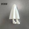 Spooky Ghost Ornament 3D Printed Halloween Figurine, Statue, Movable Joints Matte White Figure Fidget Toy, Desktop Decoration for Home Office,