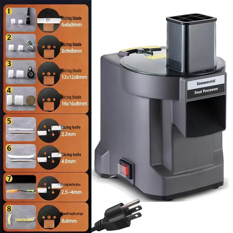 Multifunktionaler elektrischer Würfler für Gemüse und Obst: Automatisches Würfeln und Reiben für Karotten und Kartoffeln