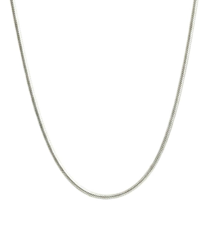Alleun Silver 925 Square Chain Snake Chain Silver Necklace Choker Mini
