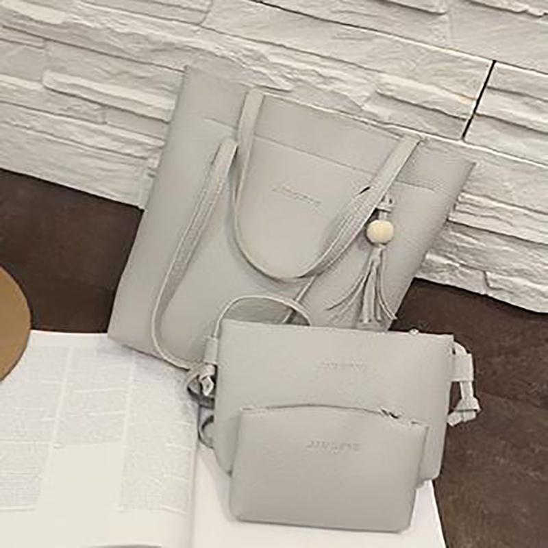 Chic 3pcs Women Set Shoulder Bag Fashion Handbag Messenger Satchel Tote Purse Bag