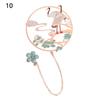 Chinese Style Pendant Koi Peacock Metal Brass Bookmark Group Fan Shape Book Clip Pagination Mark