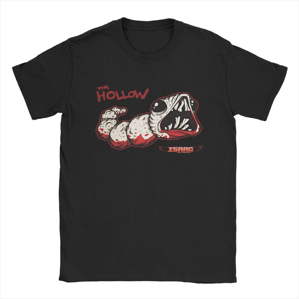 Awesome The Binding of Isaac Video Game T-Shirt Men O Neck Pure Cotton T Shirts Cartoon 90s Short Sleeve Tees Plus Size Tops Trendy Unisex Clothing