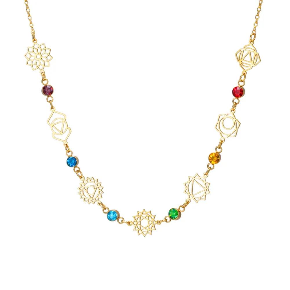 Fashion Fairy Multi Pendant Colorful Rhinestone Handmade DIY Necklace Personalized Clavicle Chain For Women