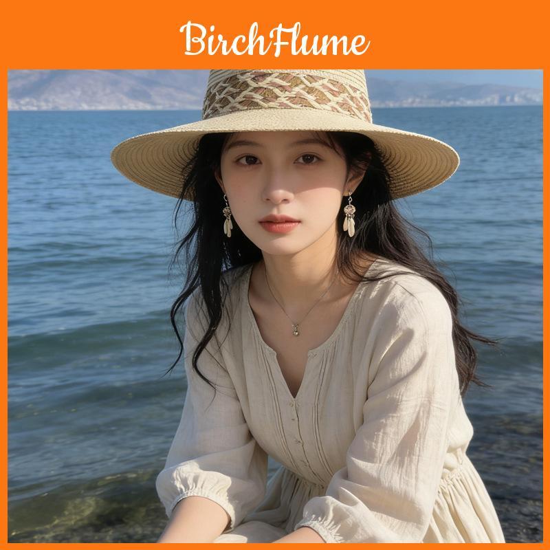 Summer Straw Hat For Women With Wide Brim And Adjustable Fit For Beach And Sun Protection