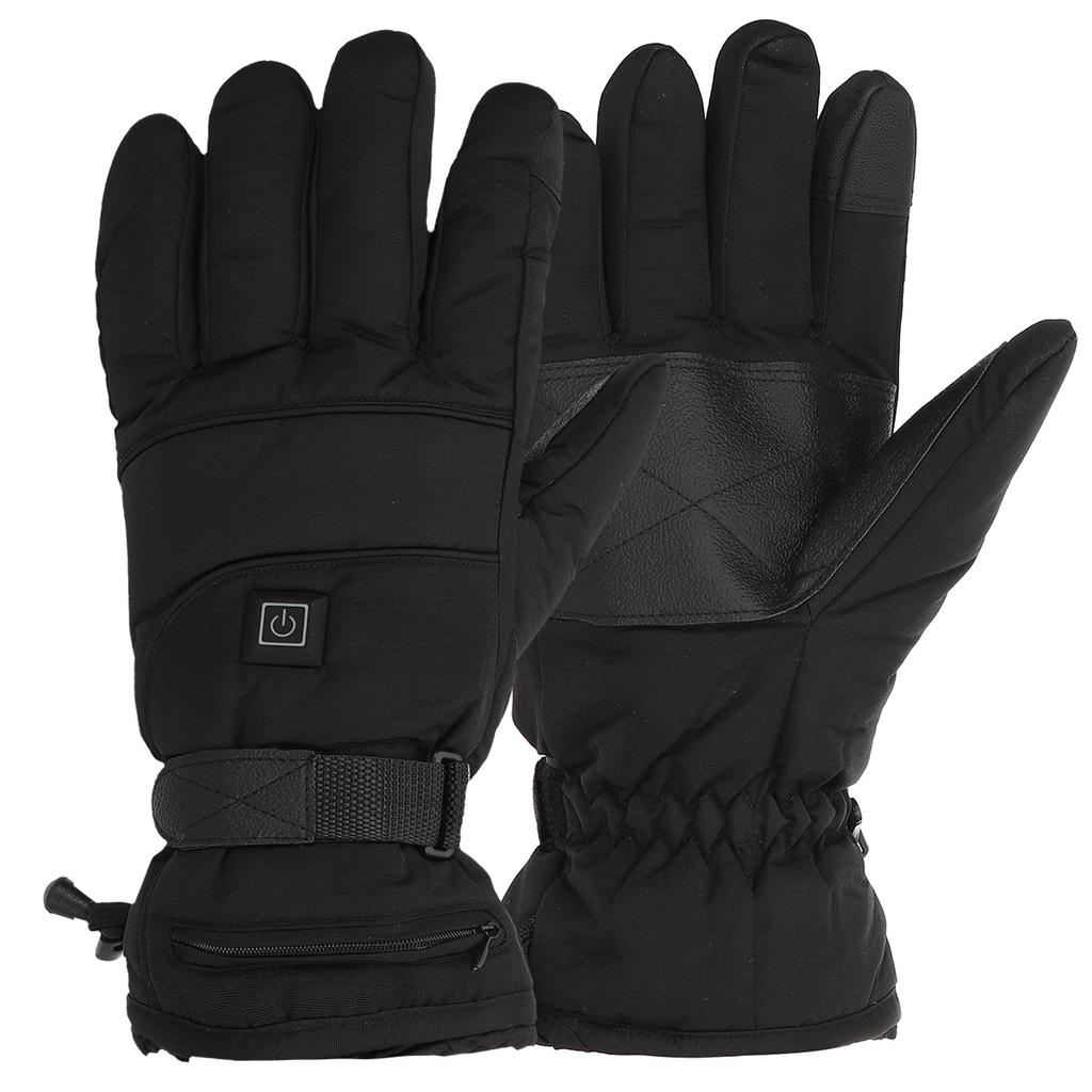 Upgrade Electric Heated Gloves Outdoor Skiing 5 Level Temperature Adjustment Winter Warm Gloves Waterproof Bike 35-55 Degree