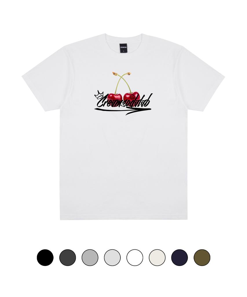 CREAM SODA LAB Cherry Logo Short Sleeve T-Shirt (Type A)