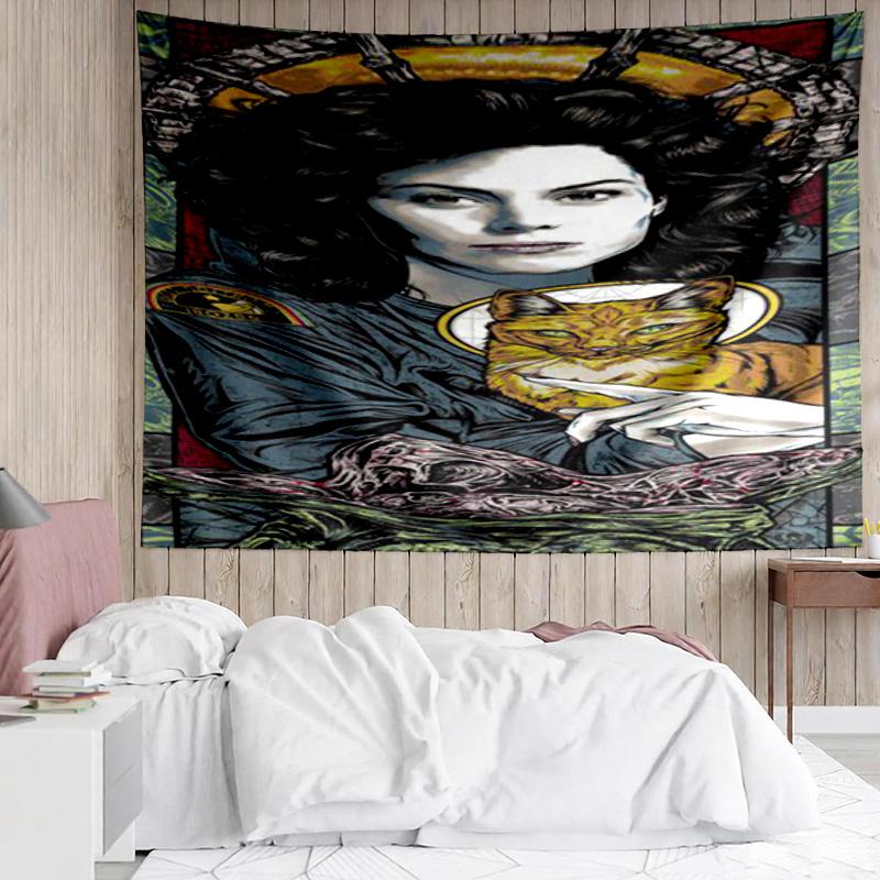 1PC Alien Horror Artwork K-pop Music Group Tapestry Accessories for Bedroom,Livingroom, Dormitory Room Wall Decor Fan Birthday Gifts