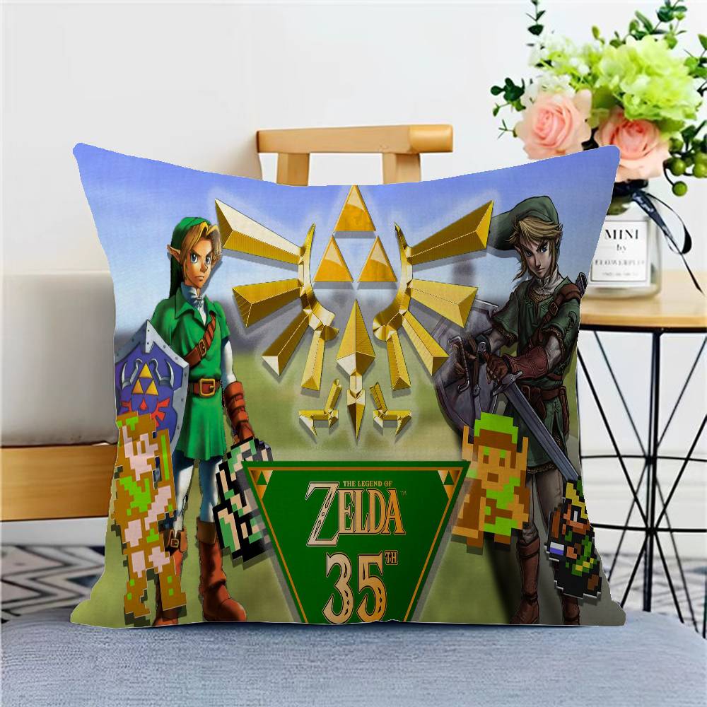 The Legend Of Z-Zeldas Game Cushion Cover Inches Farmhouse Decor Home Throw Pillow Covers For Couch Decorations
