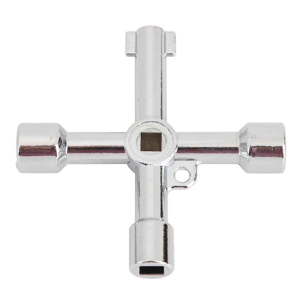 Universal Panel Key Lock Wrench Plumber Keys Cross Triangle Square Elevator Cabinet Switch Spanner Cabinet Valve Wrench