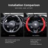 UYDJ1 Alfa Romeo Car Steering Wheel Cover Car Interior Accessories For 156 159 147 4C 8C 166 Giulia Giulietta Mito Stelvio Spider GT