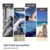 Ins-Style Flowers Beach Towel, Digital Printing Thin Quick-Dry Anti-Sand Microfiber Lightweight for Swim Yoga Travel Gym Gift
