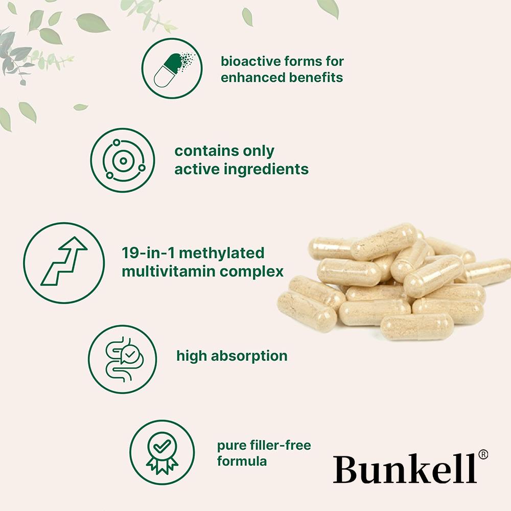 Methylierte Multivitamin-Kapseln, 120 Kapseln
