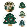 Christmas Gift Bags Tree Shaped with Drawstring, Reusable Holiday Fabric Bags, Containers for Party Winter Goodie Storage Pouches Present Wrapping,