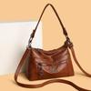 Große Premium-Weichledertasche mit mehreren Taschen, Einzelne Umhängetasche, Trendige und Modische Crossbody-Tasche