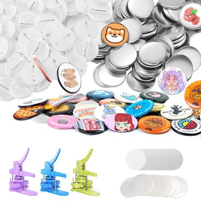 200 Materiałów do Maszyny do Naszywek z Plastikowymi Guzikami, 58mm, do Produkcji Naszywek
