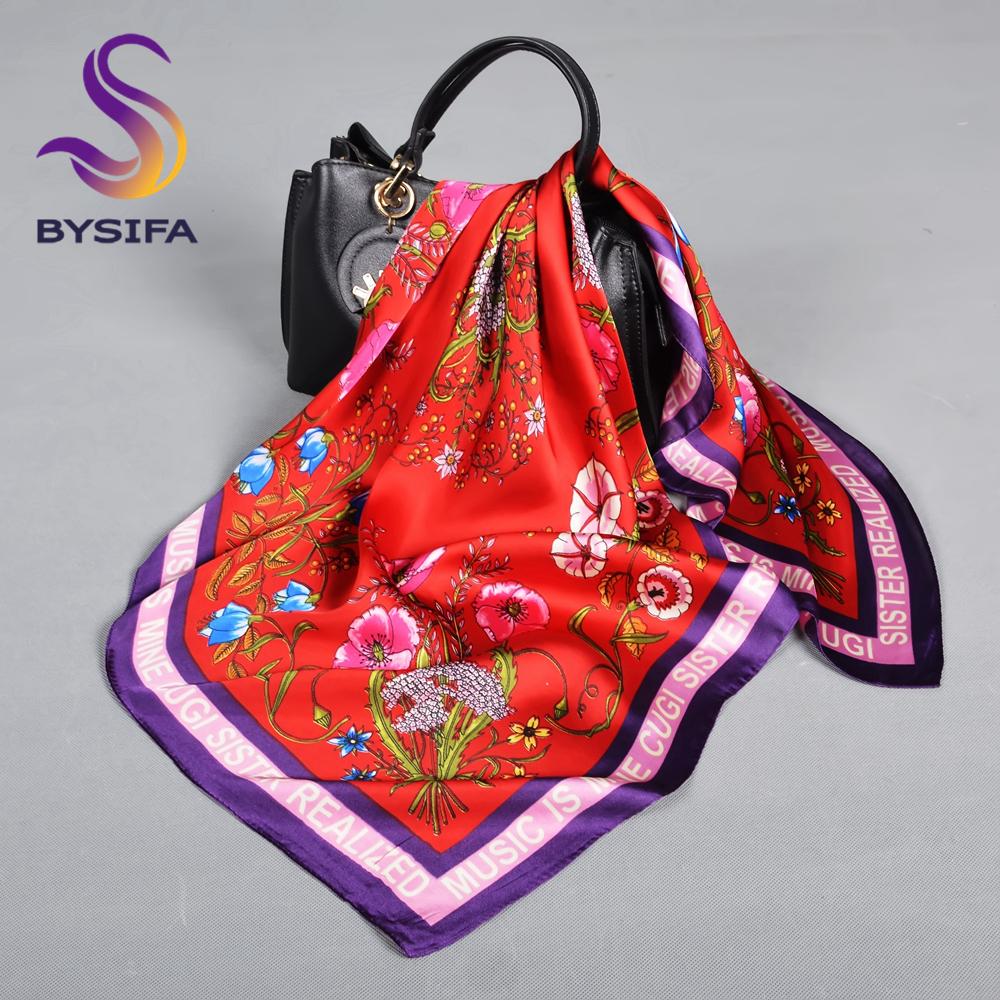 Yellow Blue Women Silk Scarf Accessory 70*70cm Fashion Girls Pattern Winter Scarves Bufand Spring Fall Square Head Scarf