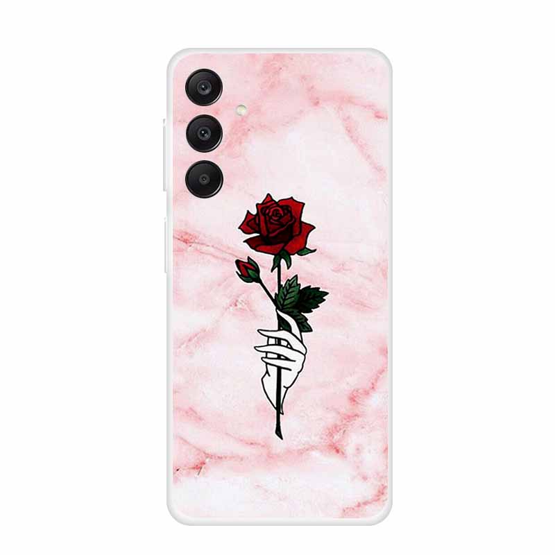Marble Patterns Phone Case for Samsung A25 Soft Transparent TPU Clear Cover for Samsung Galaxy A 25 Protective Silicone Shell