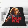 Chucky See You In Hell Blanket Soft Warm Flannel Throw Blanket Bedspread for Bed Living Room Picnic Travel Home Couch