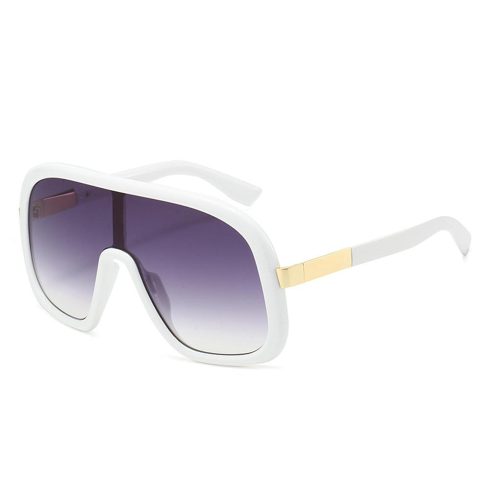 Retro Oversized Leopard Gradient Square Women Sunglasses Y2k Punk Popular Luxury Brand Design Men Sun Glasses UV400