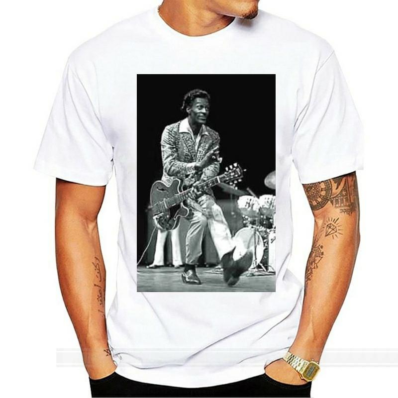 Chuck Berry Music Punk Rock T-shirt S-M-L Cotton Tshirt Men Summer Euro Size