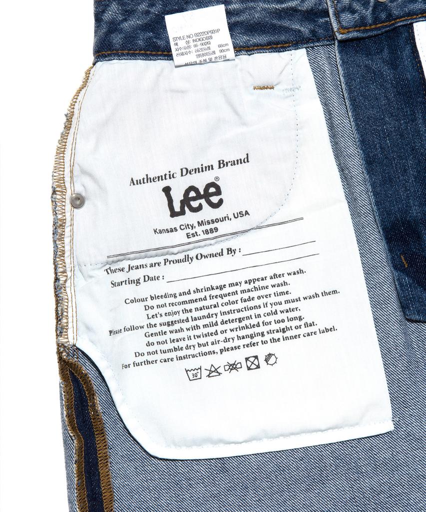 Lee Denim Belted Long Skirt In Indigo Dark
