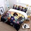 Geisha In Floral Kimono Scene Bedding Duvet Cover Set  (1*Duvet Cover 2*Pillowcases, Without Duvet Insert)