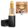 Gold Lipstick New Fashion Waterproof Matte Lipstick Long Lasting Sexy Lip Stick Mermaid Shimmer Lipstick Luxury Makeup Cosmetic