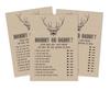 Inkdotpot Who Said It Game Mommy Or Daddy 50 Sheet Fun Baby Shower Game Gender Neutral Swamp Deer Rustic Kraft Party Supply
